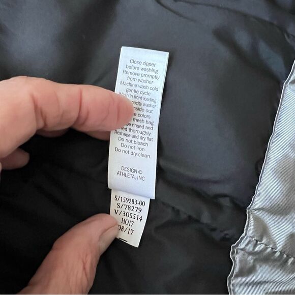 ATHLETA Responsible Down Arch Goose Down Puffer Vest Metallic Silver - Picture 5 of 12